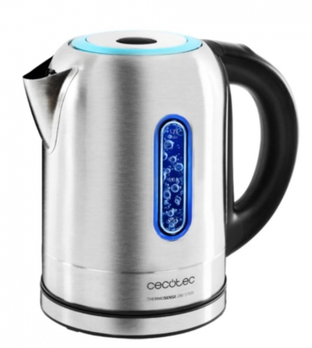 Chaleira elétrica CECOTEC 290 Steel 1515 em aço inoxidável 2200 W