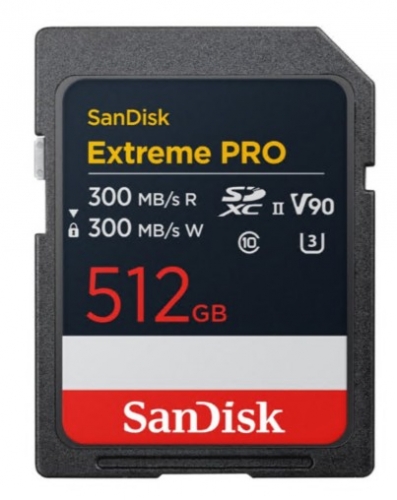 Cartão Memória Sandisk Extreme PRO 512GB SD UHS-II V90