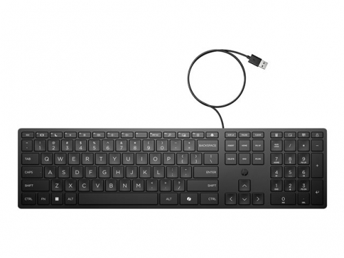 Teclado HP Desktop 320K com fios Preto