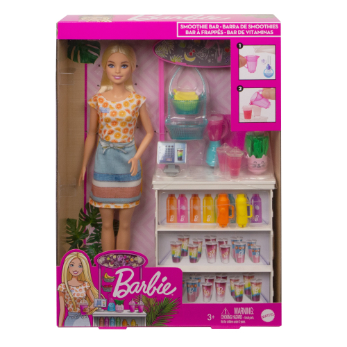 BARBIE - Boneca Barbie e Banca de Smoothies GRN75
