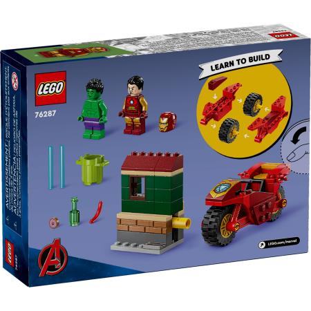 LEGO 76287 Iron Man com Mota e Hulk
