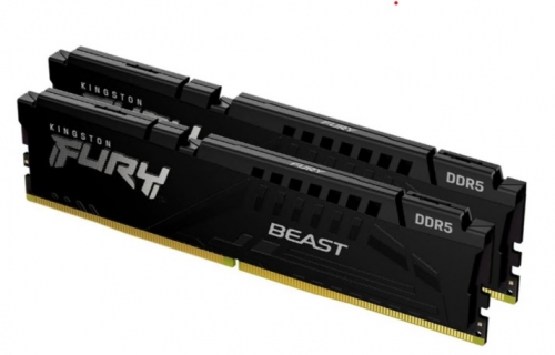 Memória Kingston FURY BeastDDR5 kit 32GB: 2 x 16GB 6000 MT/s / PC5-48000 CL30 1.4 V  preto