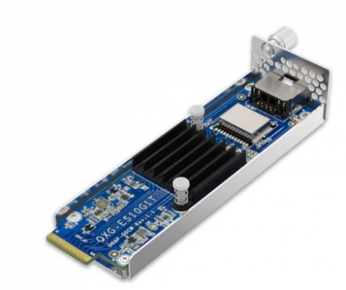 Módulo de expansão QNAP QXG-ES10G1T PCIe 3.0 x4 100M/1G/2.5G/5G/10 Gigabit Ethernet x 1