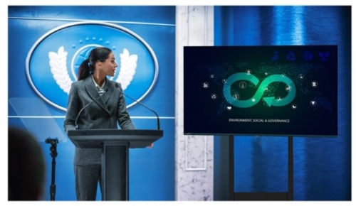 Monitor Profissional de Sinalização 65" Avocor AVK-6510 QLED
