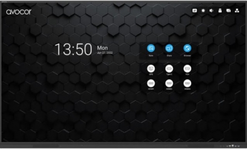 Monitor Avocor S-Series 65" Classe Diagonal S Series ecrã LCD com luz de fundo LED tátil Android 4K UHD LED