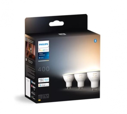 Philips HueWA 4.3W GU10 3P EUR