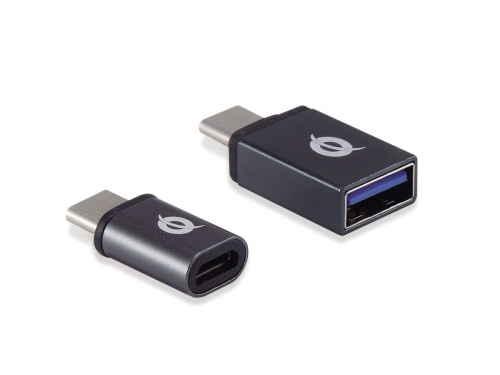 DONN USB-C OTG Adapter 2-Pack, USB-C to USB-A and USB-C to Micro USB