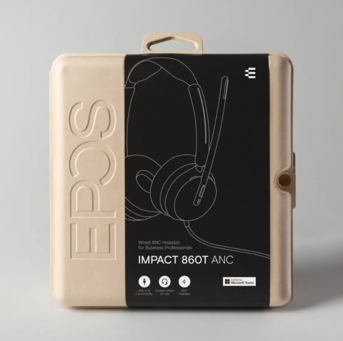 Auscultadores EPOS IMPACT 860T ANC Binaurais com ANC, USB-C, Certificados para Microsoft Teams – 1001177
