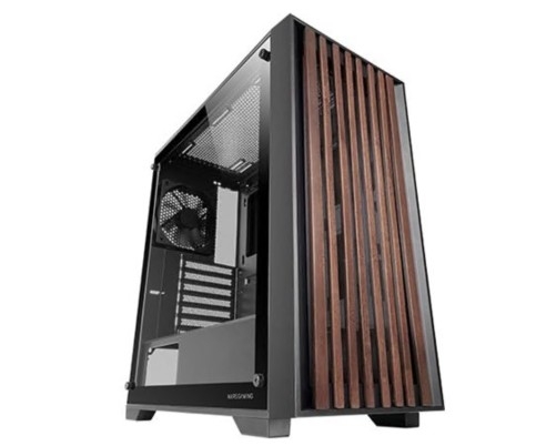 CAIXA PC MARS GAMING MATX MC-WOOD TEMPERED GLASS BLACK , MCWOOD