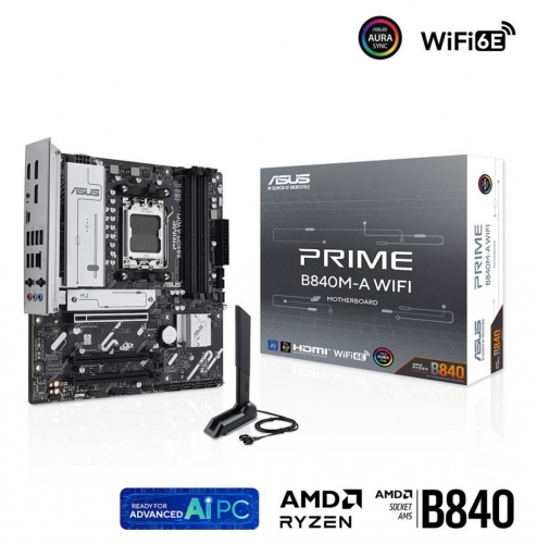 Motherboard Micro-ATX Asus Prime B840M-A WiFi SktAM5 90MB1J20-M0EAY0
