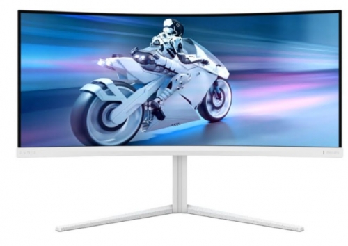 Monitor Philips Evnia 5000 34M2C5501A LED gaming curvo 34" 180 Hz altifalantes branco