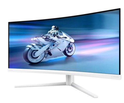 Monitor Philips Evnia 5000 34M2C5501A LED gaming curvo 34" 180 Hz altifalantes branco
