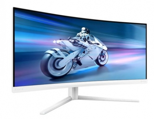 Monitor Philips Evnia 5000 34M2C5501A LED gaming curvo 34" 180 Hz altifalantes branco