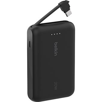 Power Bank Belkin 10K com cabo integrado - BPB021HQBK