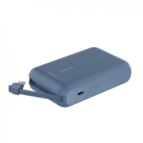 Power Bank Belkin 10K com cabo integrado AZUL - BPB021HQBL