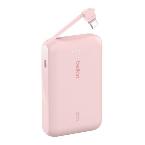 Power Bank 10K com cabo integrado ROSA - BPB021HQPK