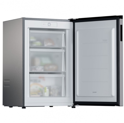 Arca Congeladora Vertical Candy CNUQ2L58EX, 90 L, Low Frost, Classe E, Inox
