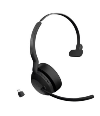 Auscultadores Jabra Evolve2 55 MS Mono bluetooth preto Microsoft Teams