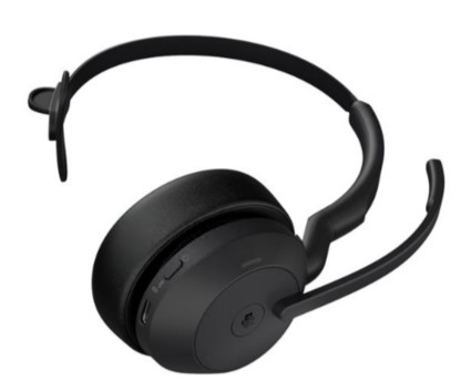 Auscultadores Jabra Evolve2 55 MS Mono bluetooth preto Microsoft Teams