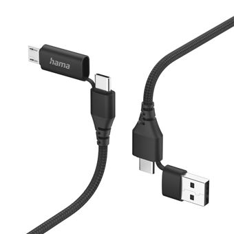 HAMA 4IN1 MULTI-CHARGING CABLE USB-C AND USB-A - USB-C AND MICRO-USB 15 M