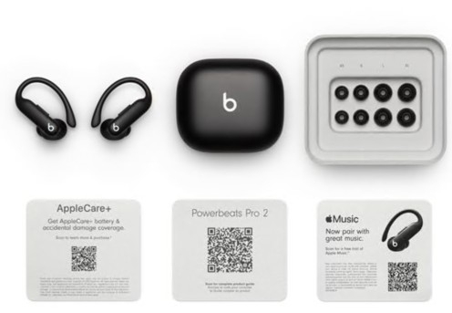 Auscultadores Beats Powerbeats Pro 2 com microfonoe intra-auricular cancelamento de ruído activo preto 