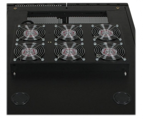 Tampa do rack com 6 ventiladores de refrigeração AC 208-240 V preto Eaton Tripp Lite Series Rack Enclosure Server Cabinet Roof Mount Fan Panel Airflow Mgmt 230V
