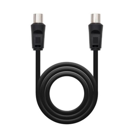 Cabo Coaxial TV Macho - TV Femea 9.5mm Preto (1,8 mts) - Nanocable - 10.26.0202