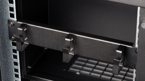 ANÉIS DE GERENCIAMENTO DE CABOS EQUIP 10', 1U, PRETO