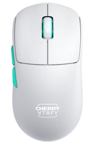 Rato óptico CHERRY Xtrfy M68 5 botões sem fios 2.4 GHz receptor sem fio USB branco