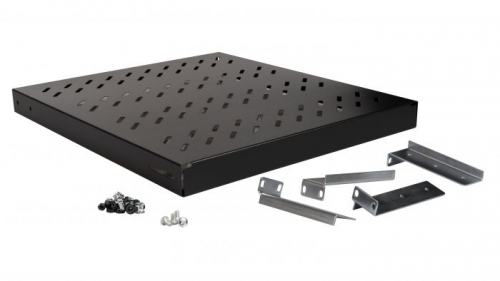 PRATELEIRA VARIÁVEL EQUIP 19', 1U, 500MM, PRETA