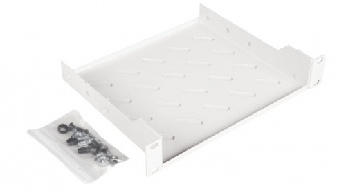 Prateleira fixa de 10 polegadas, 1U, 200 mm, cinza EQUIP EZFS-10-1-20-G