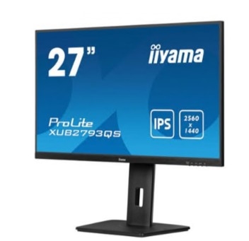 Monitor iiyama ProLite XUB2793QS-B7 LED 27" QHD 100 Hz IPS 300 1 ms Colunas Som preto
