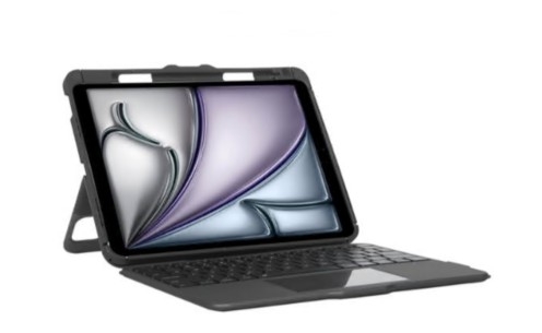 Teclado Targus Versavu com trackpad retroiluminação sem fios Bluetooth 5.0 QWERTY preto