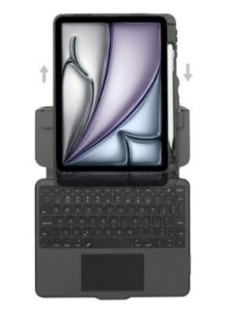 Teclado Targus Versavu com trackpad retroiluminação sem fios Bluetooth 5.0 QWERTY preto