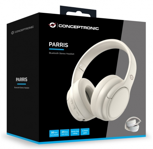 Auscultadores Conceptronic PARRIS03C Bluetooth Branco