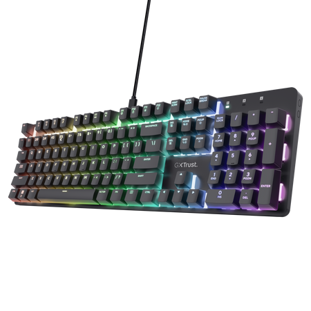 TECLADO GAMING TRUST ZORA GXT871 RGB MECHANICAL PT