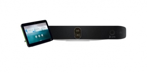 Barra de vídeo Tudo-em-Um HP Poly Studio X72 Certificação Zoom, Certificado para Microsoft Teams preto , A4MA7AA#ABB