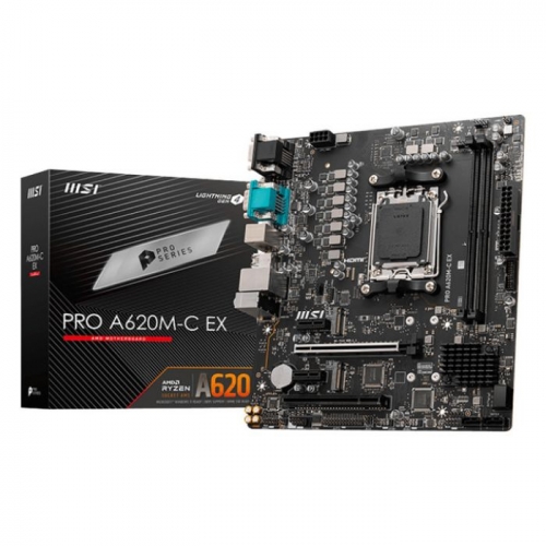 MB MSI PRO A620M-C EX AM5 2DDR5 128GB VGA DVI HDMI DP MATX
