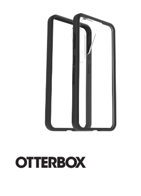 OTTERBOX Capa REACT SAMSUNG GALAXY S25/BLACK CRYSTAL-CLEAR/BLACK-PROP | 77-97588