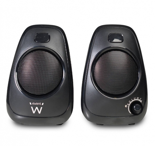 EWENT COLUNAS 2.0 10W VOLUME CONTROL USB POWERED BLACK