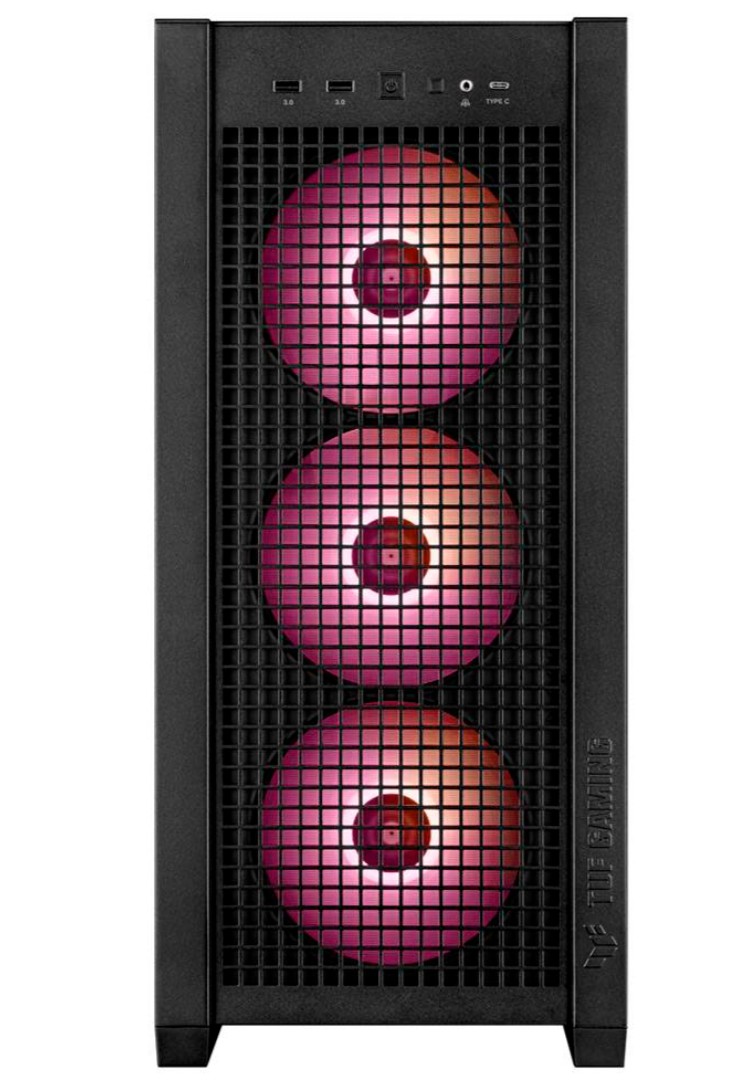 Caixa ATX Asus TUF Gaming GT302 ARGB Vidro Temperado Preta 90DC00I0-B19000
