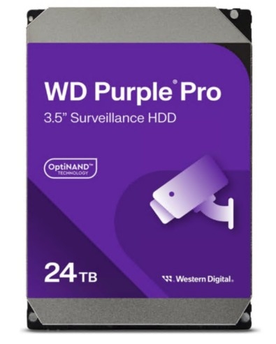 Disco HDD WD Purple Pro WD240PURP 24 TB vigilância, vídeo inteligente 3.5" SATA 6Gb/s 7200 rpm buffer: 512 MB