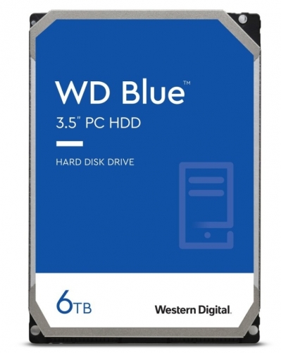 WD Blue HDD 6 TB - interno - 3.5" - SATA 6Gb/s - 5400 rpm - buffer: 256 MB - preço válido até fim de stock