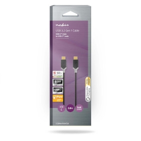 Cabo USB NEDIS 3.2 G1 MACHO MACHO 2MT