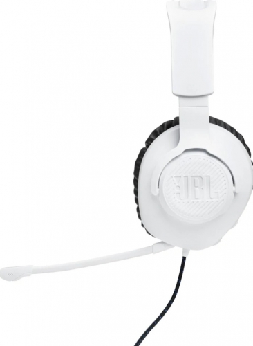 Auscultadores Gaming JBL Quantum 100P Console, Jack 3,5 mm, Microfone Destacável, Branco – Q100PWHITE