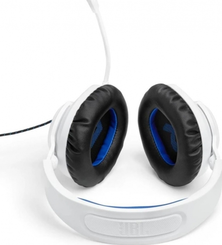 Auscultadores Gaming JBL Quantum 100P Console, Jack 3,5 mm, Microfone Destacável, Branco – Q100PWHITE