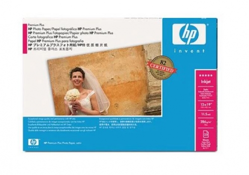 HP PREMIUM PLUS PHOTO SATIN, 457 X 610 MM, 11.3 MIL, 286 G/M2, 25 SHEETS