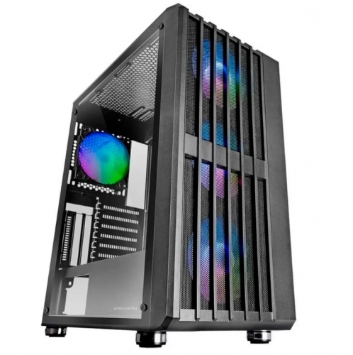 Caixa ATX Mars Gaming MC-VAULT ARGB Tempered Glass Preta