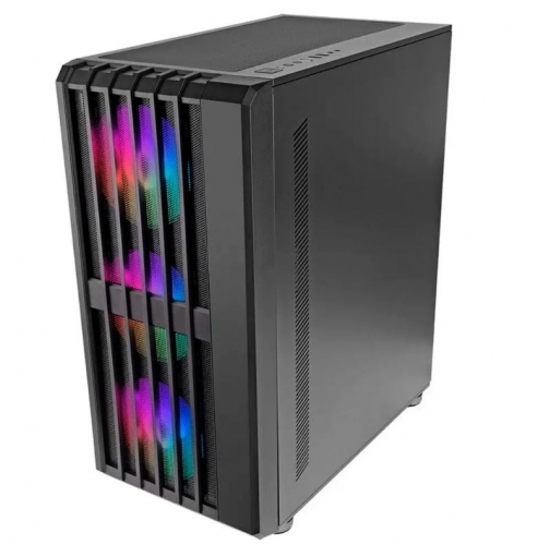 Caixa ATX Mars Gaming MC-VAULT ARGB Tempered Glass Preta