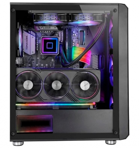 Caixa ATX Mars Gaming MC-VAULT ARGB Tempered Glass Preta